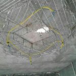 رابیتس سقف اجرای زیر ساخت لازم برای نورپردازی و عبور لوله خرطومی